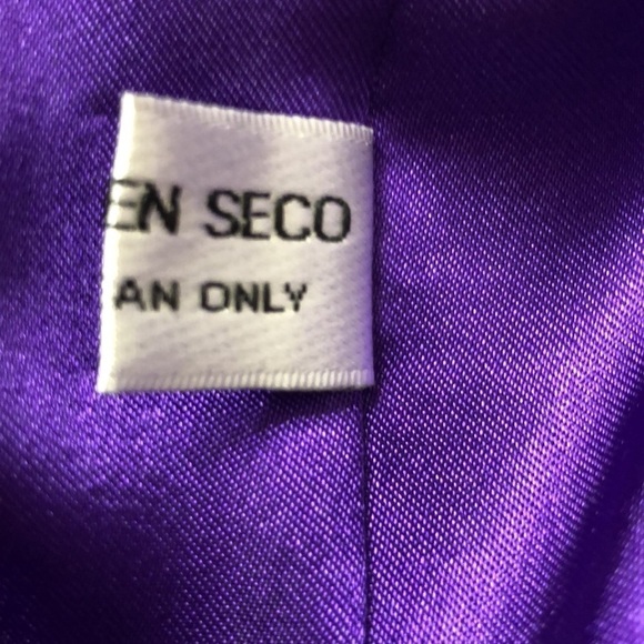 ANDEAN TRADITION - Alpaca Wool Purple Zip Front Blazer w/ Pockets - Size Medium - Picture 8 of 8